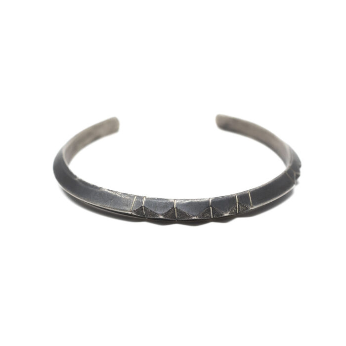 punk rock oxidized silver cuff