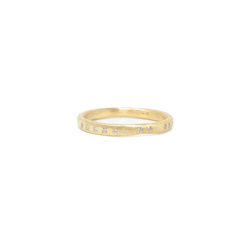 yasuko azuma scattered diamond eternity wedding band ring