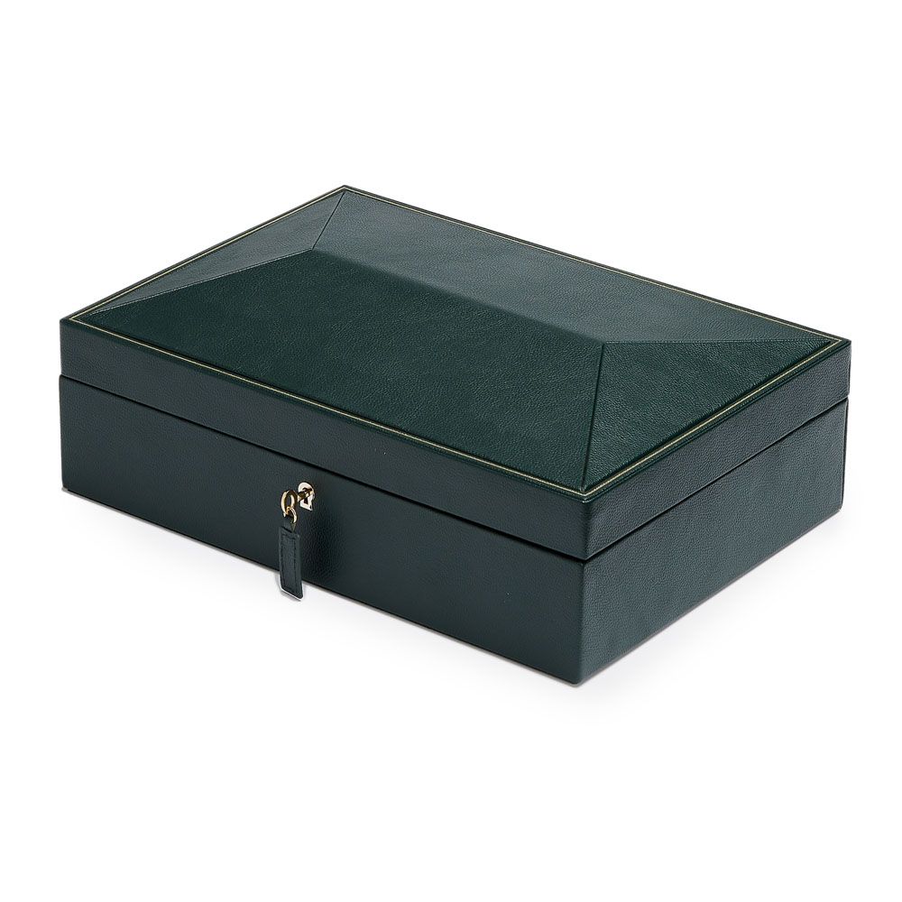 Wolf British Racing Green 8 piece watch box