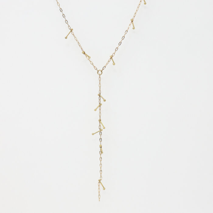 Juniper 2 pinned gold necklace, available for special order - Image 4