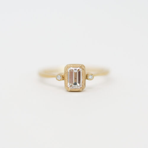 perfectly poised emerald cut diamond engagement ring, jennifer dawes design