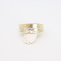 wide tapered diamond line ring - Image 2