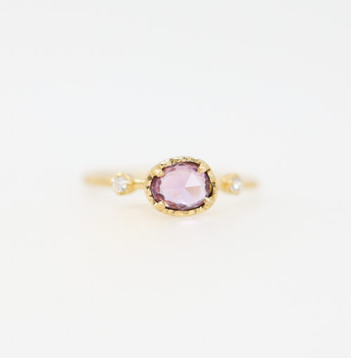 yasuko azuma pink purple oval sapphire muguet ring