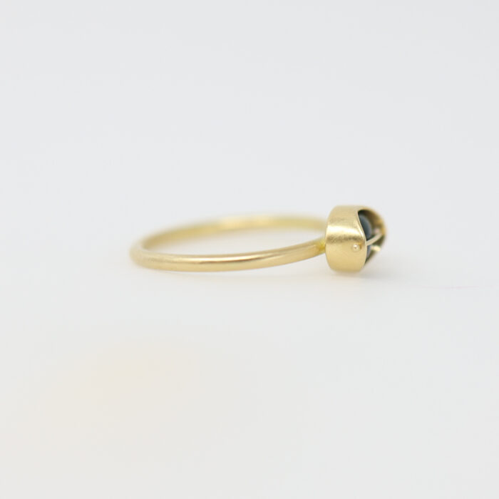 captured teal tourmaline ring - Image 3