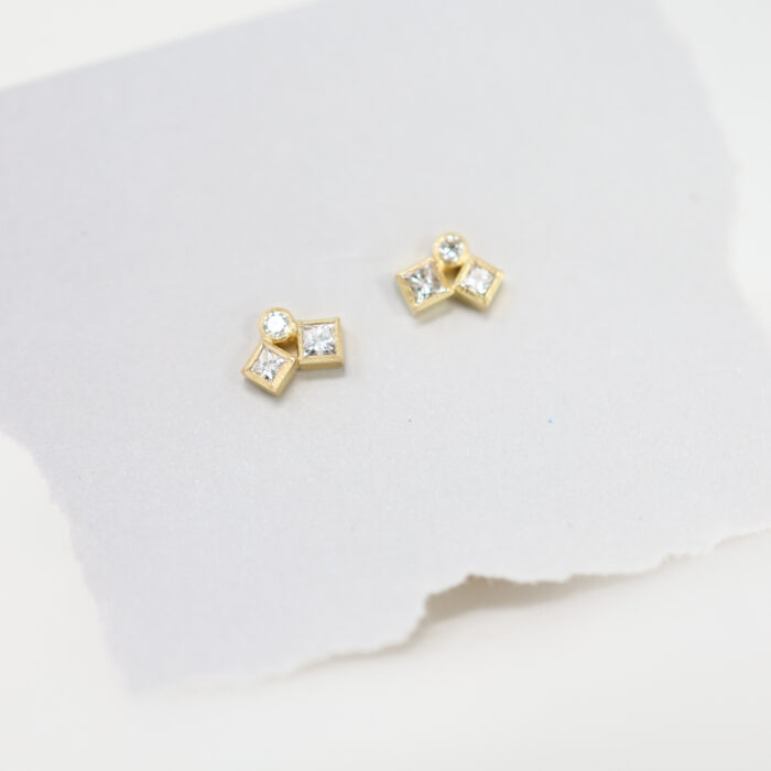 diamond confetti earrings - Image 2