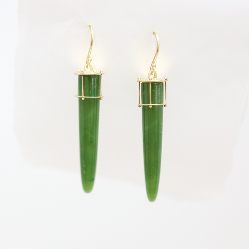 hilary finck jade torpedo earrings