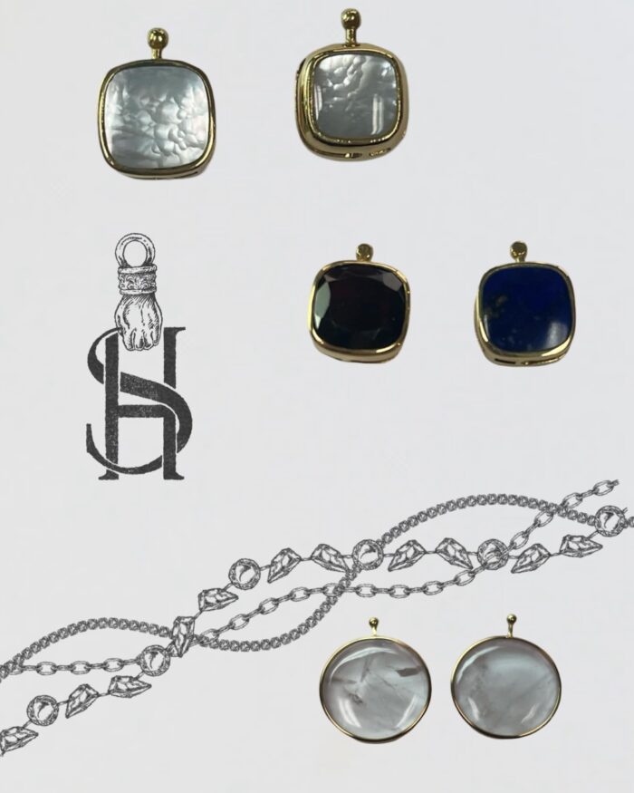 reserved: estate MA earring set - Image 3