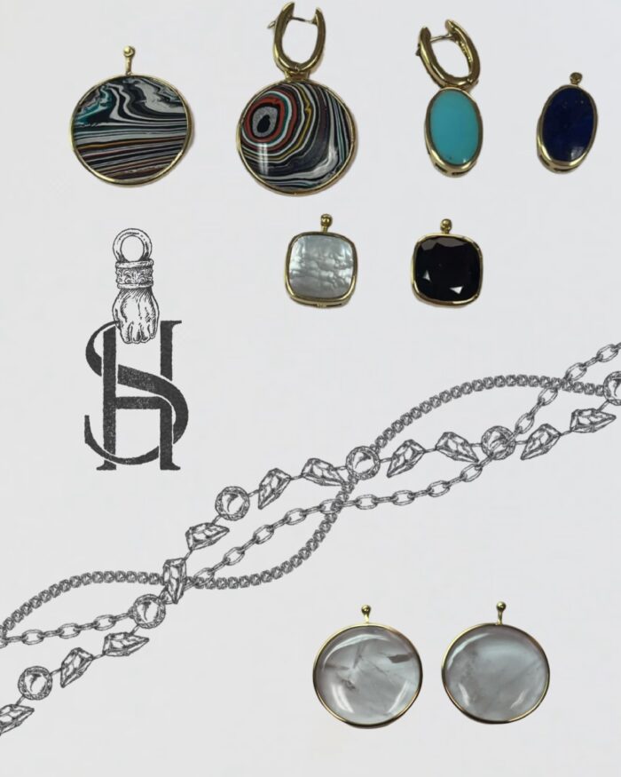 reserved: estate MA earring set
