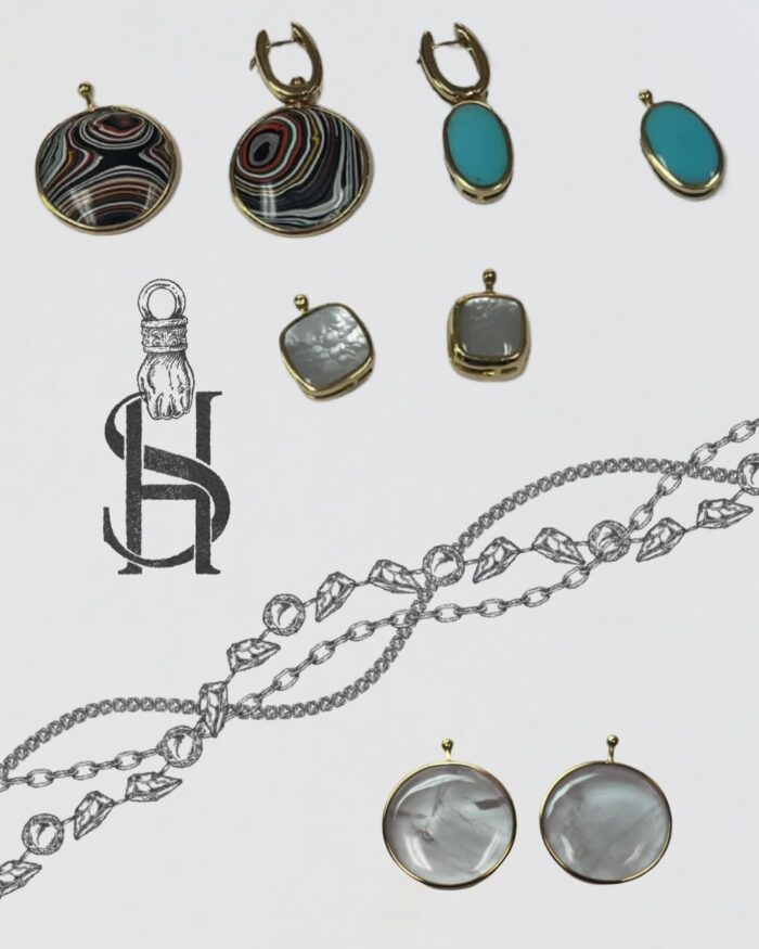 reserved: estate MA earring set - Image 2