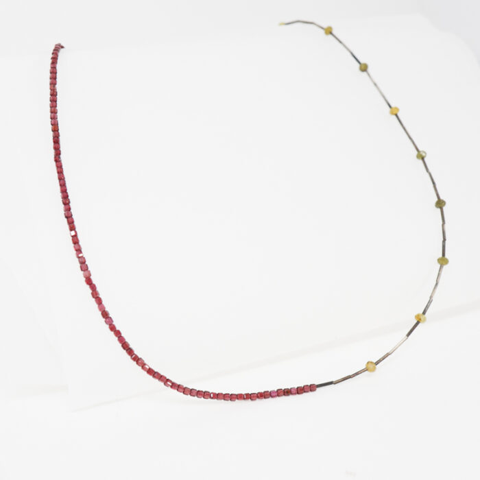 garnet and silver strand