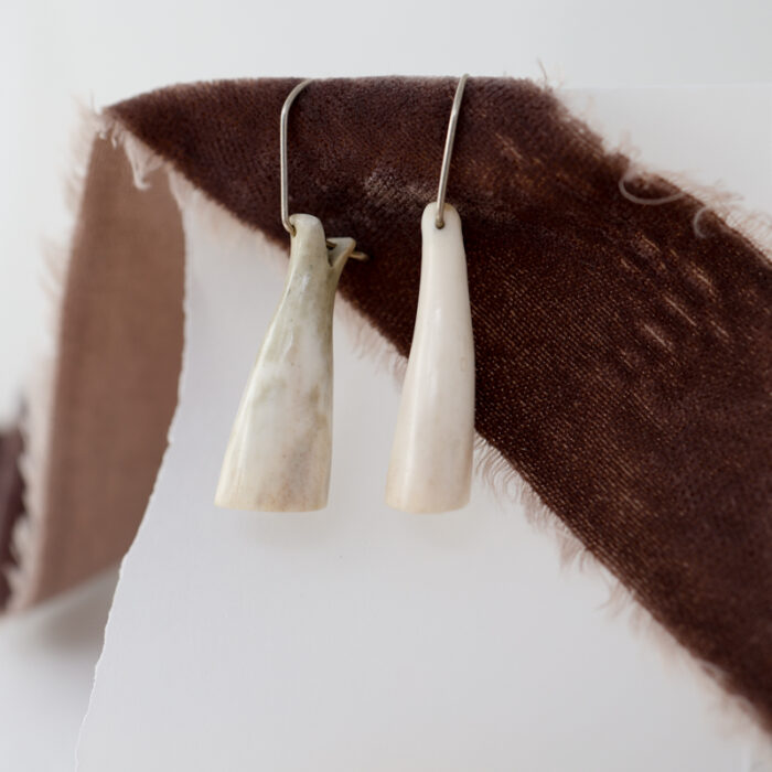 sculptural antler earrings - Image 5