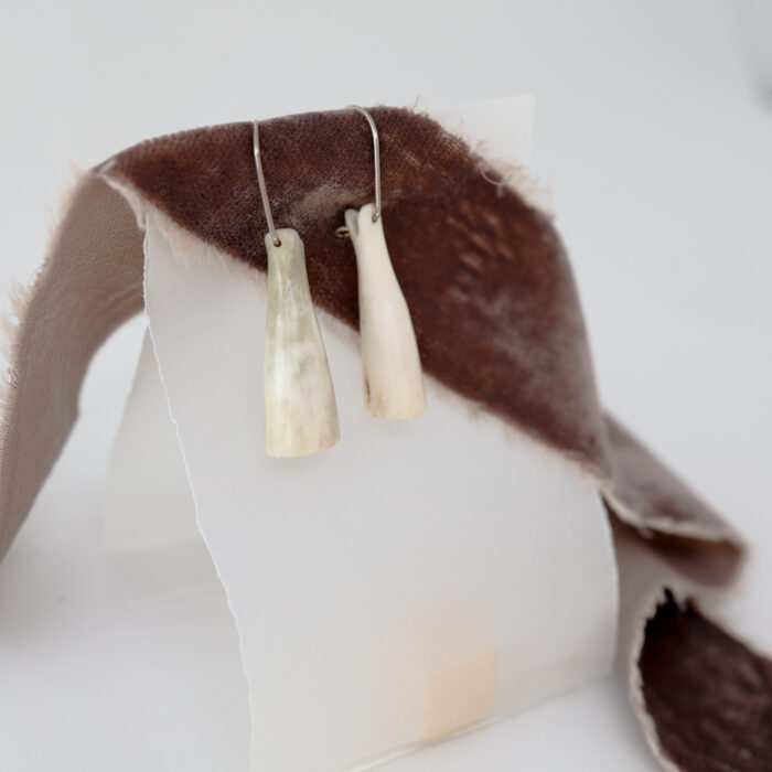 sculptural antler earrings - Image 4