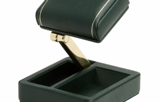 Wolf British racing green watch stand, bedside watch stand