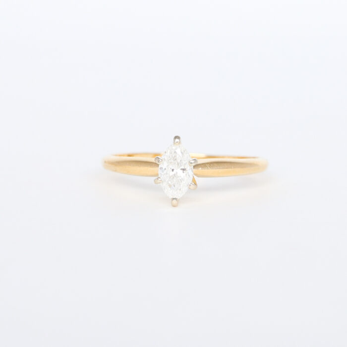 vintage marquise diamond ring - Image 2