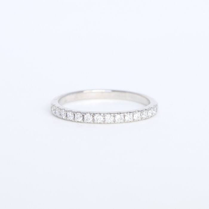 estate white gold half eternity band - Image 3