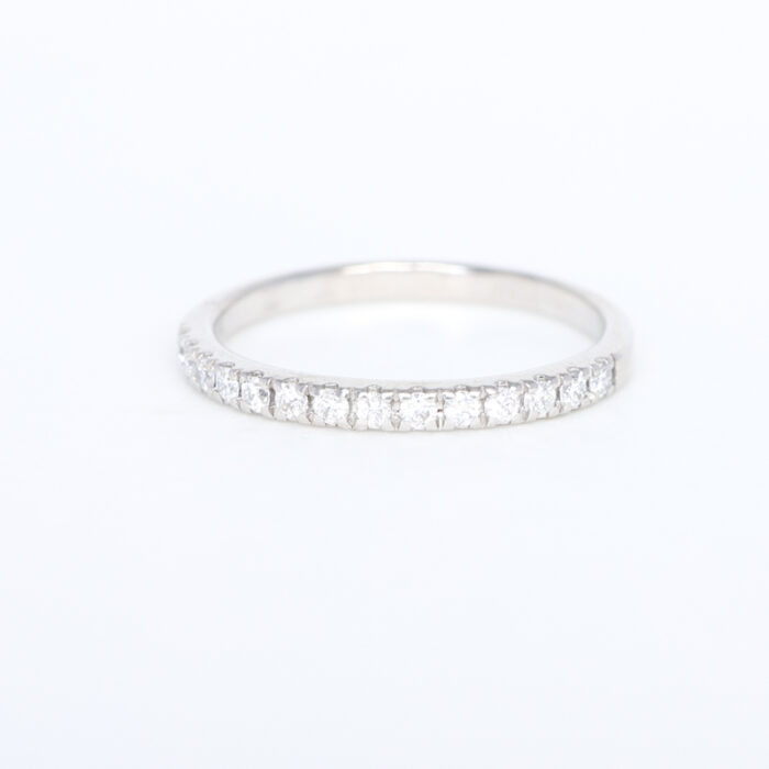 estate white gold half eternity band - Image 2