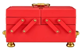 Marla Aaron baby everything jewelry box red