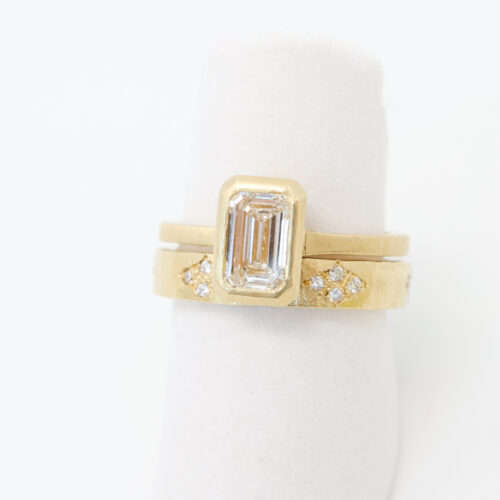 emerald cut lab diamond solitaire engagement ring Jennifer Dawes Salt Hill Jewelry Fargo
