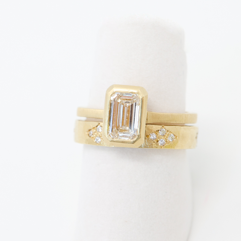 emerald cut lab diamond solitaire engagement ring Jennifer Dawes Salt Hill Jewelry Fargo