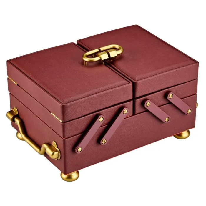 Marla Aaron x Wolf baby everything box in burgundy - Image 6