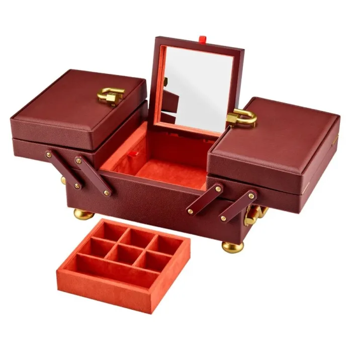 Marla Aaron x Wolf baby everything box in burgundy - Image 4