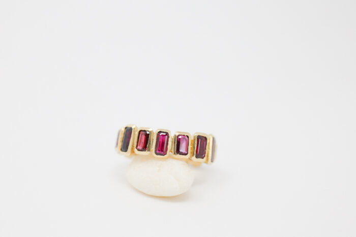 eternity bezel set ruby ring - Image 8