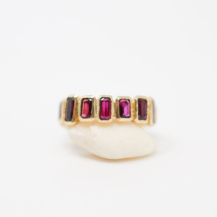 eternity bezel set ruby ring - Image 2