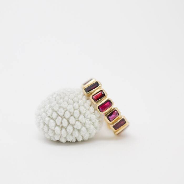 eternity bezel set ruby ring - Image 5
