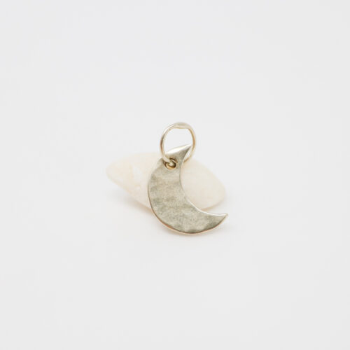 yellow gold handmade crescent moon charm
