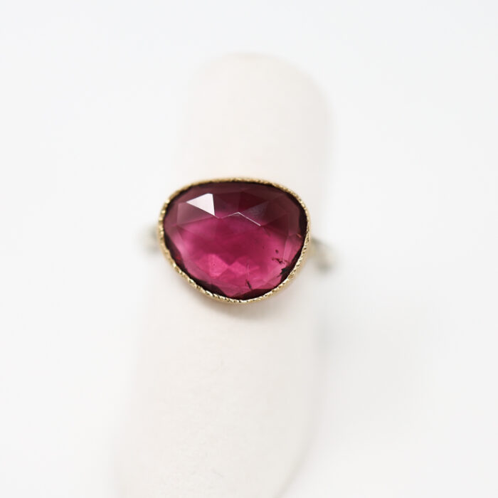 jammy pink tourmaline cocktail ring - Image 5
