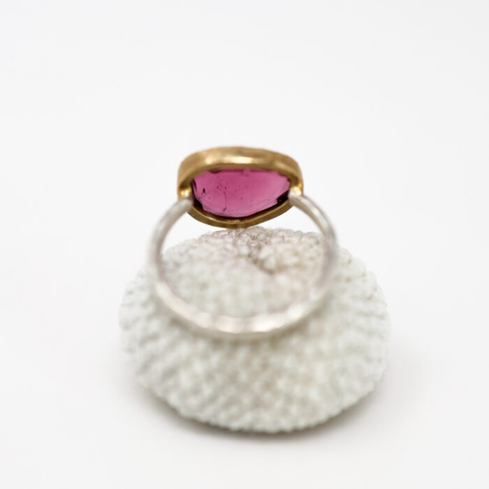 jammy pink tourmaline cocktail ring - Image 3