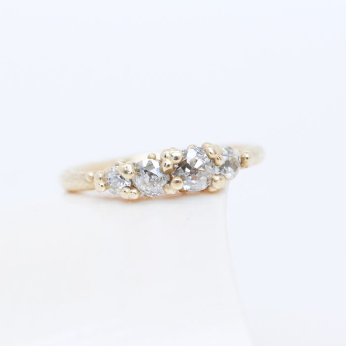 antique cut diamond four stone ring - Image 5