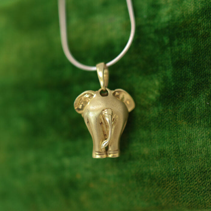 sculptural elephant pendant - Image 2