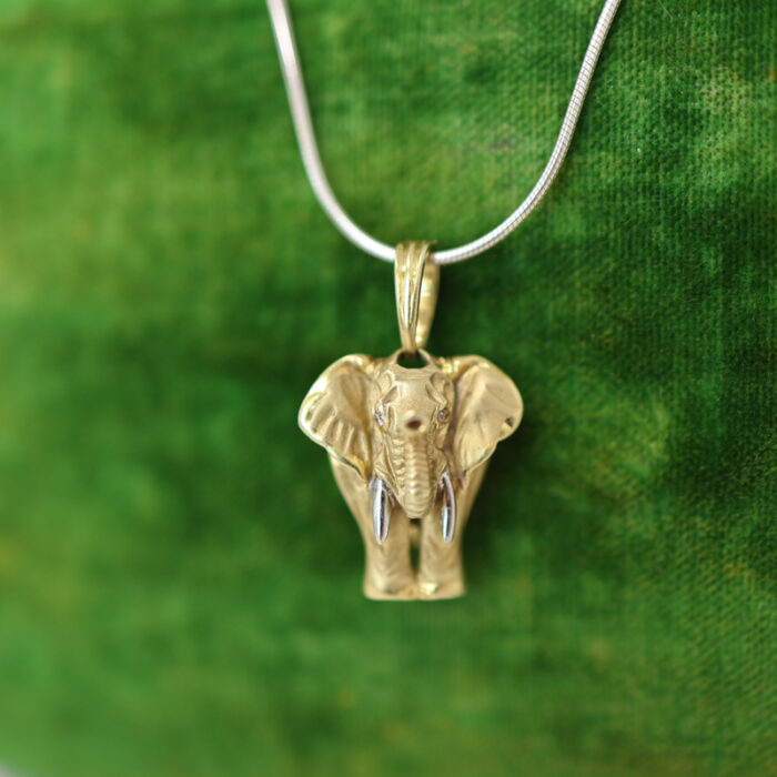 sculptural elephant pendant - Image 3