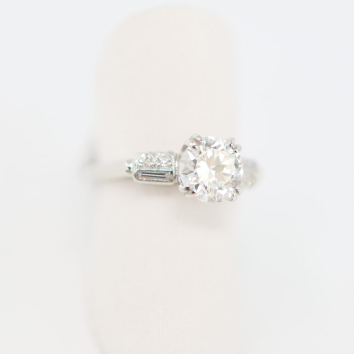 platinum mixed-shape diamond ring - Image 2