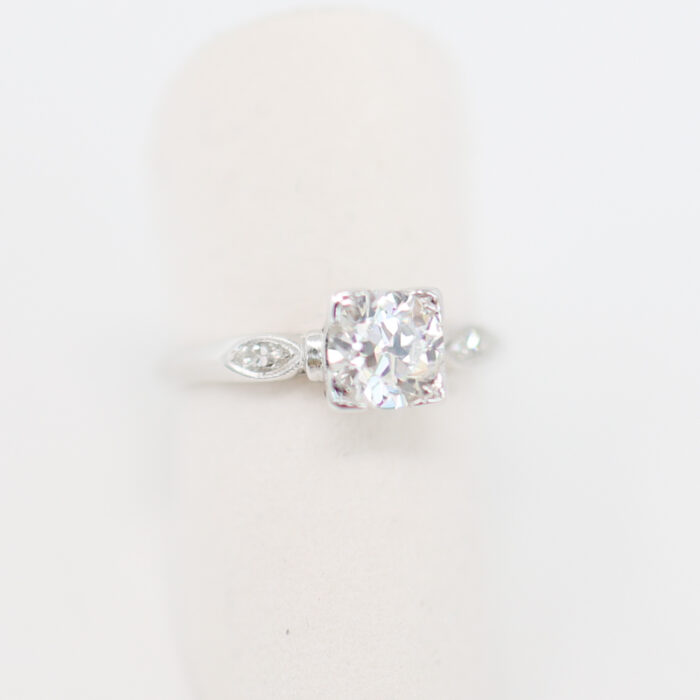 platinum mixed-shape diamond ring - Image 4