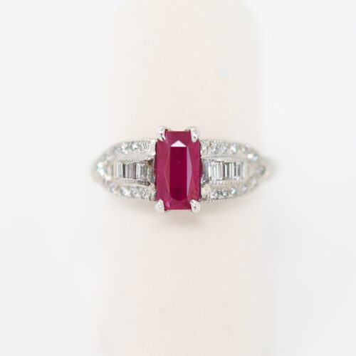 natural ruby and diamond ring