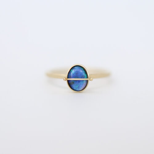 autralian lightning ridge black opal ring Hilary Finck Salt Hill Jewelry store Fargo