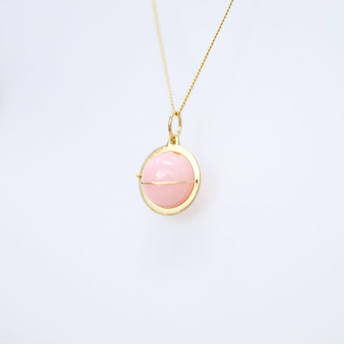 capture pink opal orb necklace - Image 2