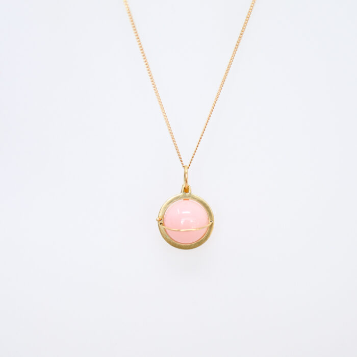 capture pink opal orb necklace - Image 4