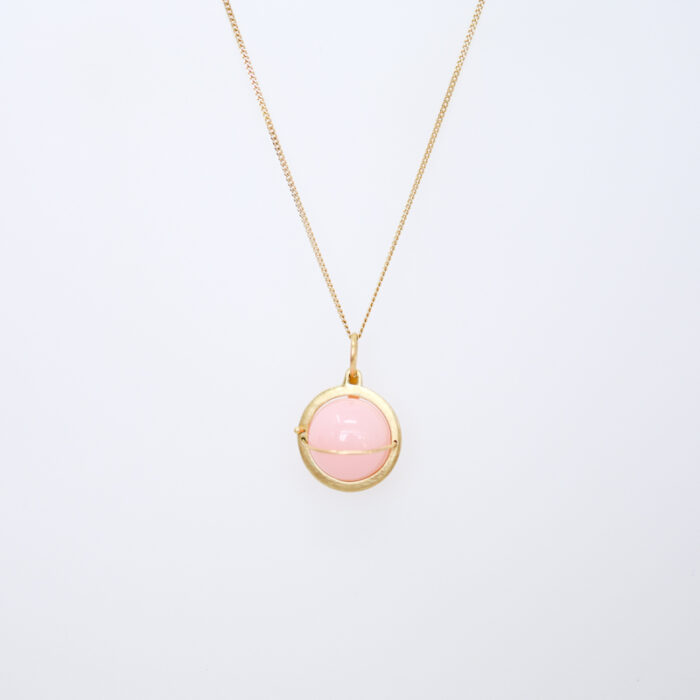 capture pink opal orb necklace - Image 3