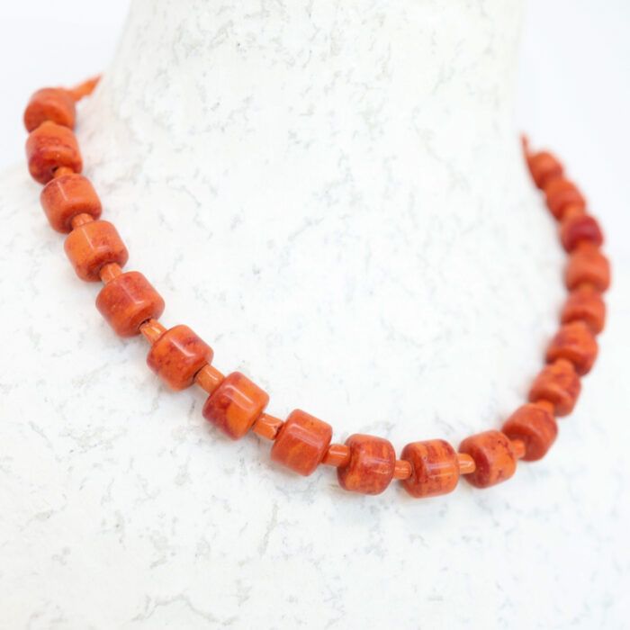 natural multiform coral necklace