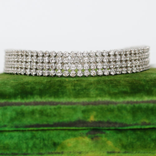 wide natural white diamond tennis bracelet, estate fine jewelry at Salt Hill jewelry store downtown Fargo