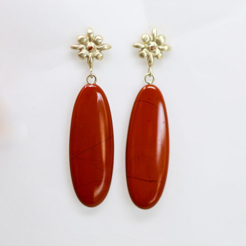 Judi powers jasper and sapphire earrings