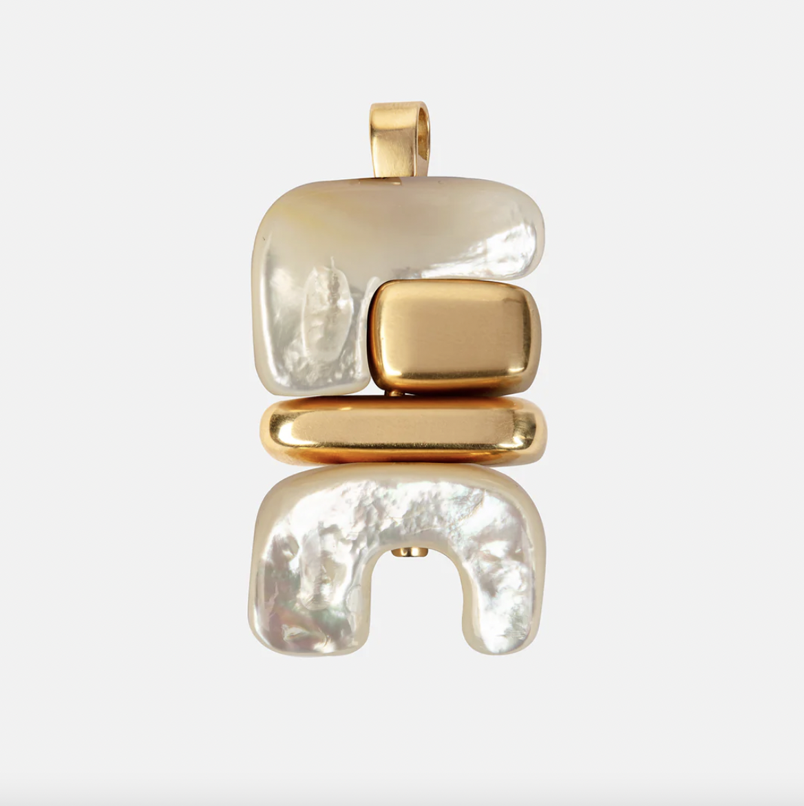Joelle Kharrat Water pendant, mother of pearl and gold
