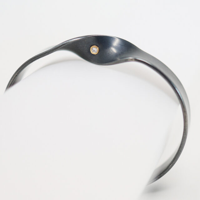 torus double diamond twist cuff bracelet Karin Jones