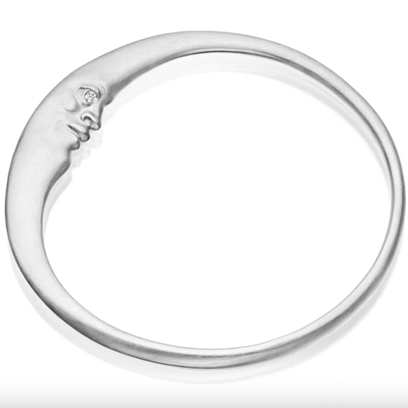 Anthony Lent crescent moonface bangle
