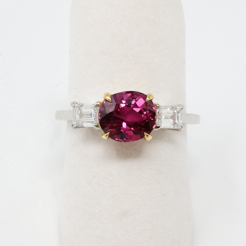 Ruby ring with claw prongs - Image 3