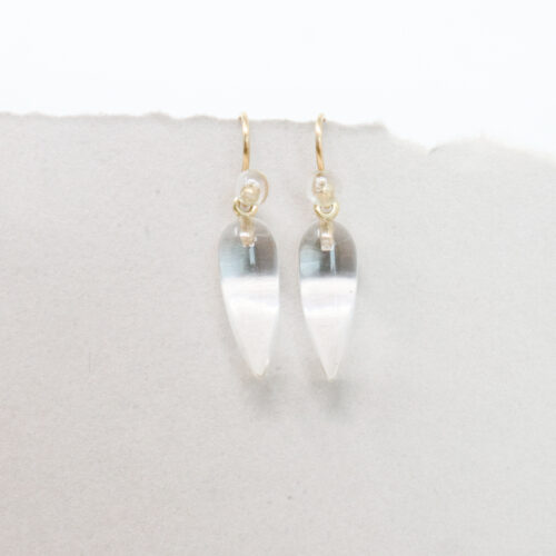dan-yell chan teardrop rock crystal earring