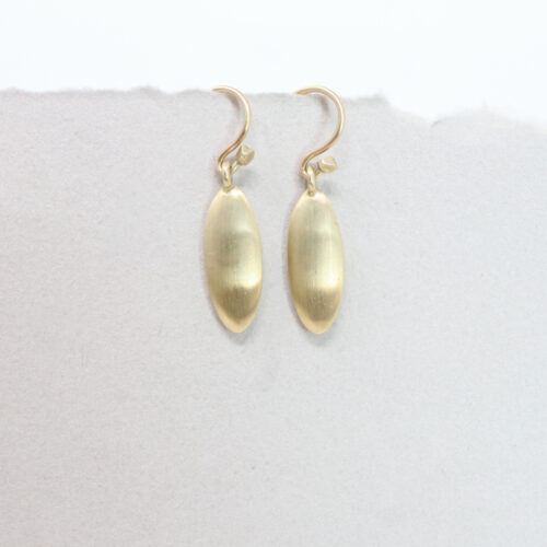 slim ovu elongated oval earring dan-yell at salt hill jewelry downtown Fargo